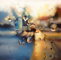 Hafsa Shaikh, 20 x 20 inch, Oil On Canvas, Cityscape Painting, AC-HFS-065 Hafsa Shaikh, 20 x 20 inch, Oil On Canvas, Cityscape Painting, AC-HFS-065